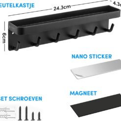 Sleutelrekje zwart