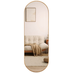 Ovale spiegel goud